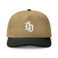 Distressed Crown Monogram Two-Tone Cap