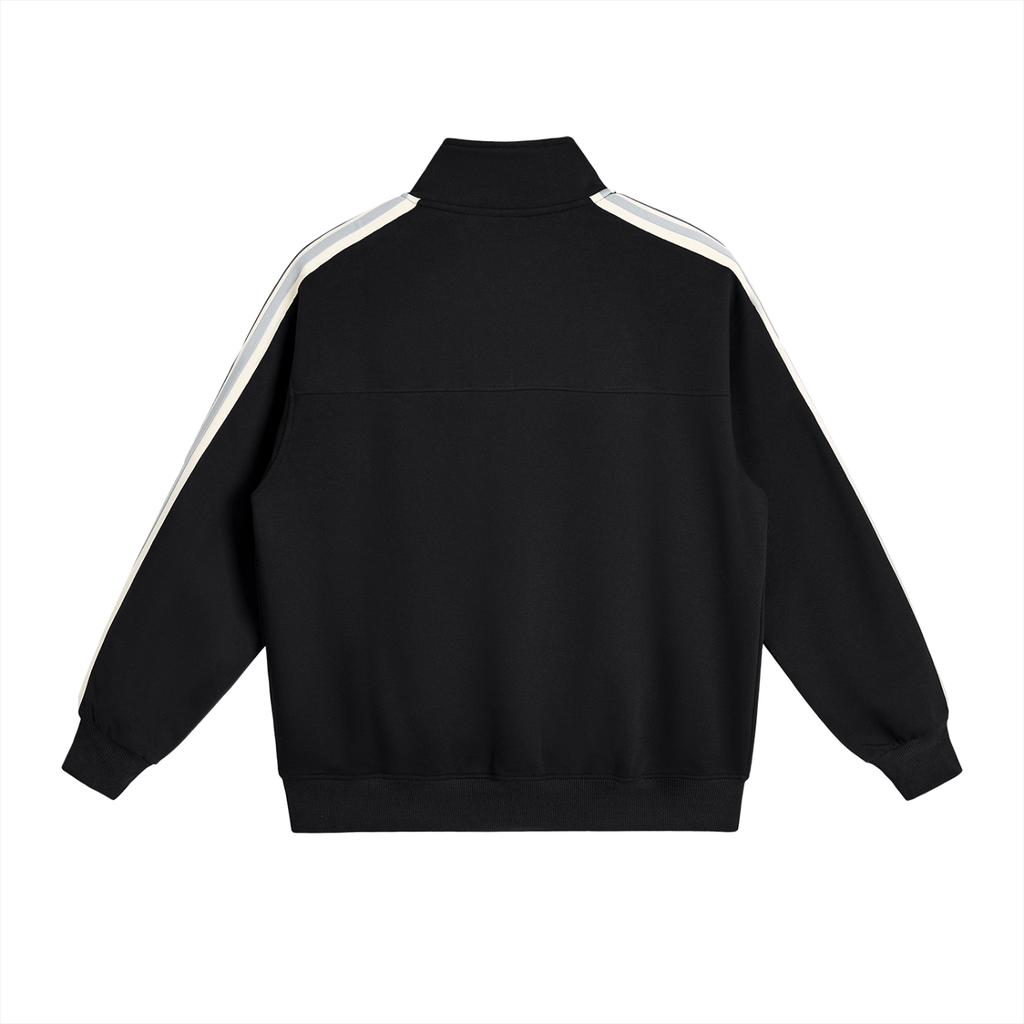 Contrast Side-Stripe Stand Collar Jacket - Premium Streetwear | DEMI DRIP