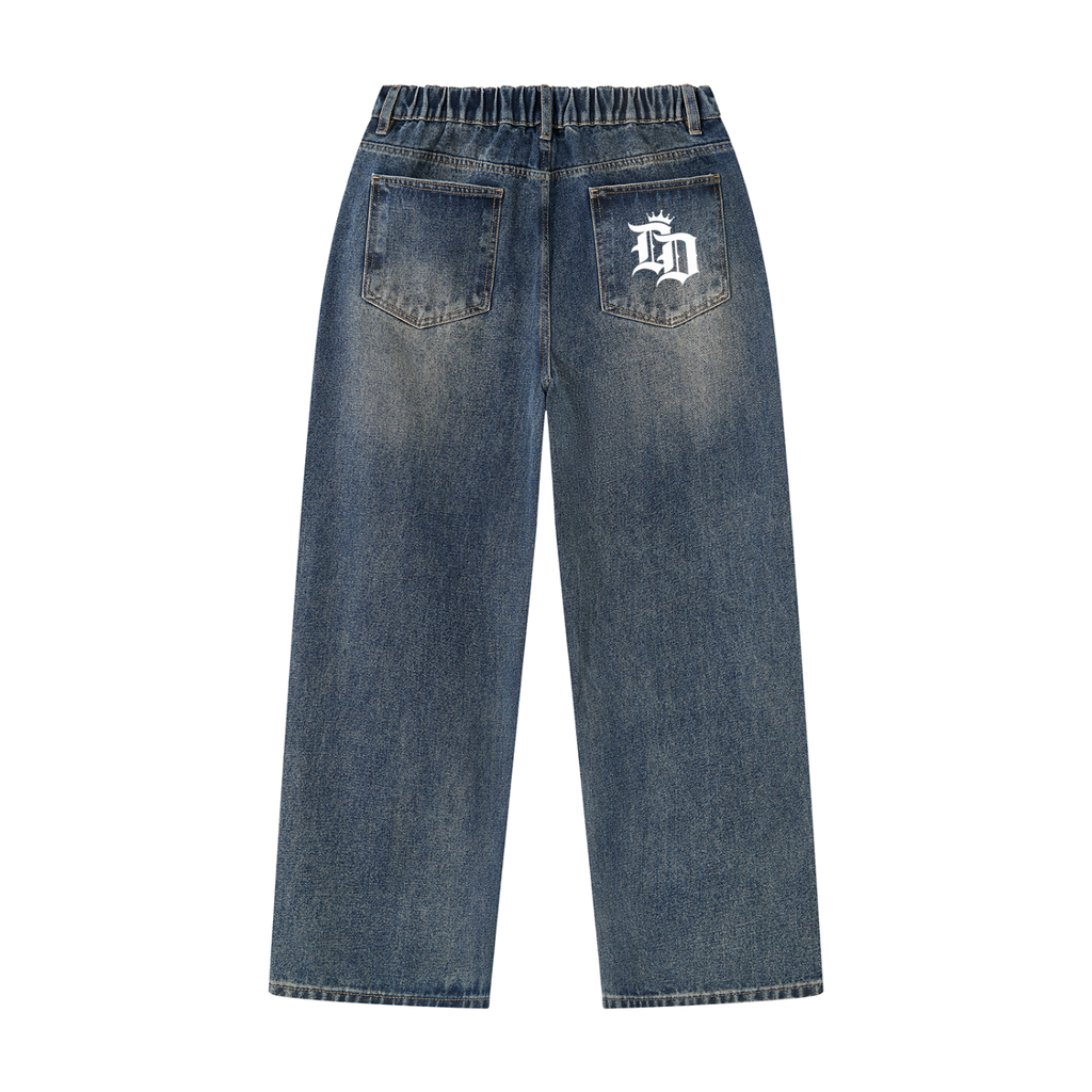 Men's Vintage Wash Denim Jeans