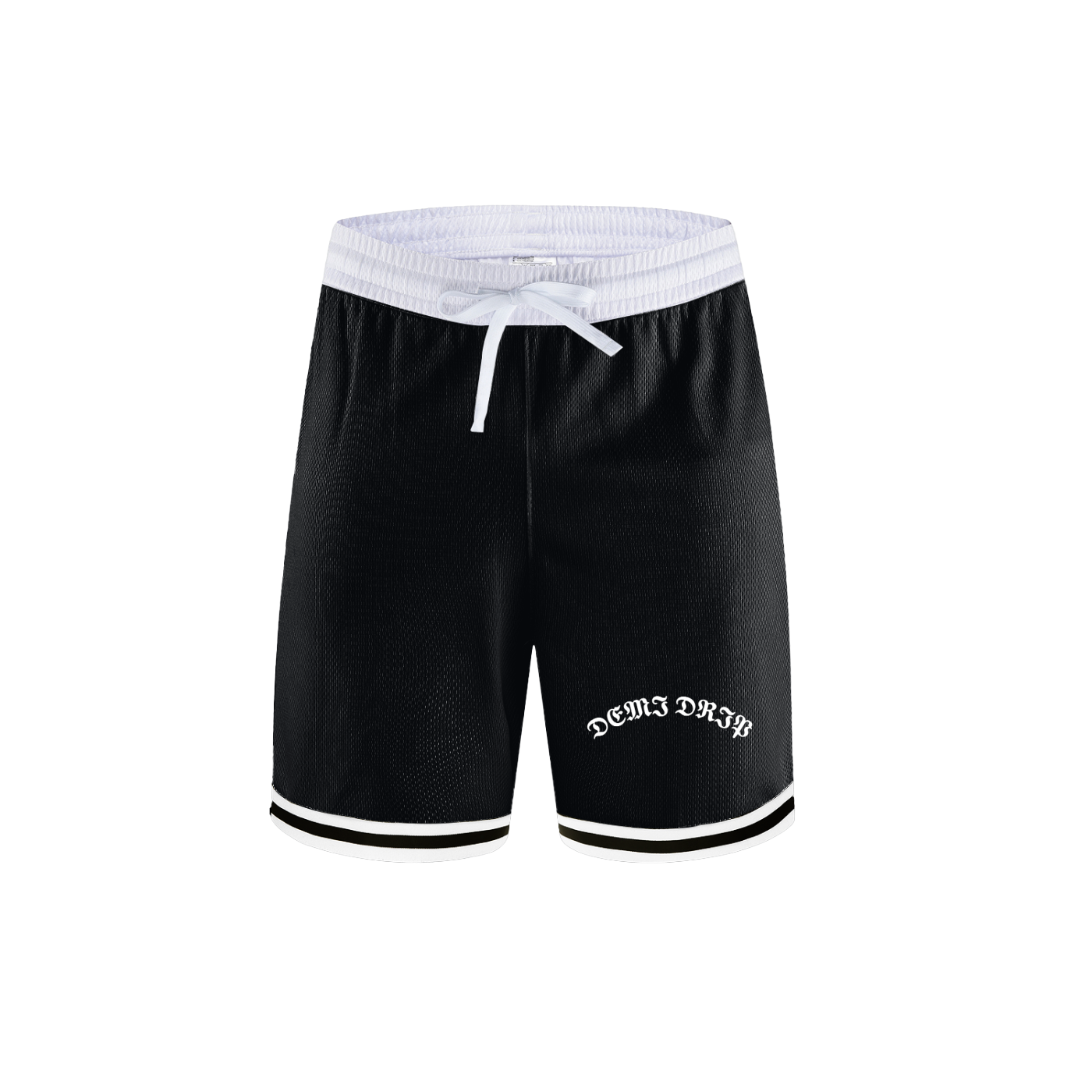 DEMI DRIP Classic Stripe Trim Basketball Shorts