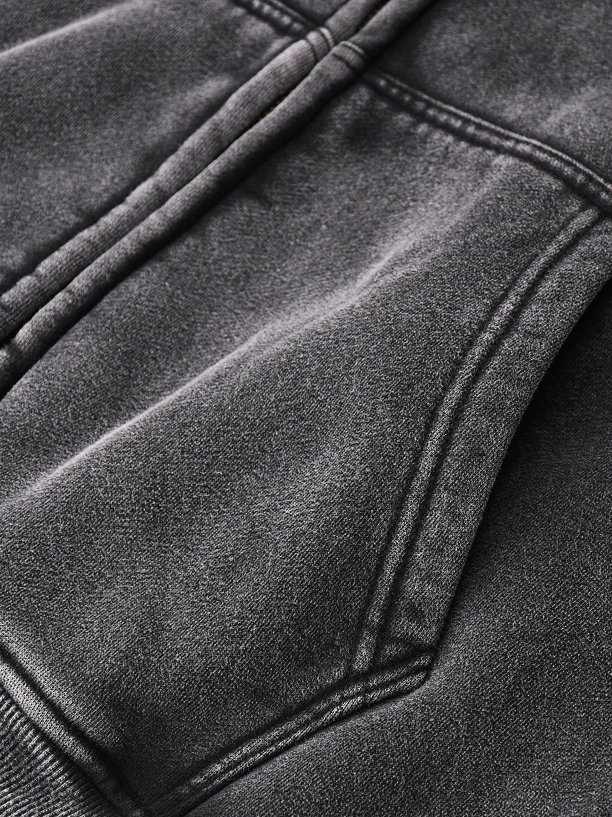 Zip-Through Boxy Fleece Hoodie - Premium Streetwear