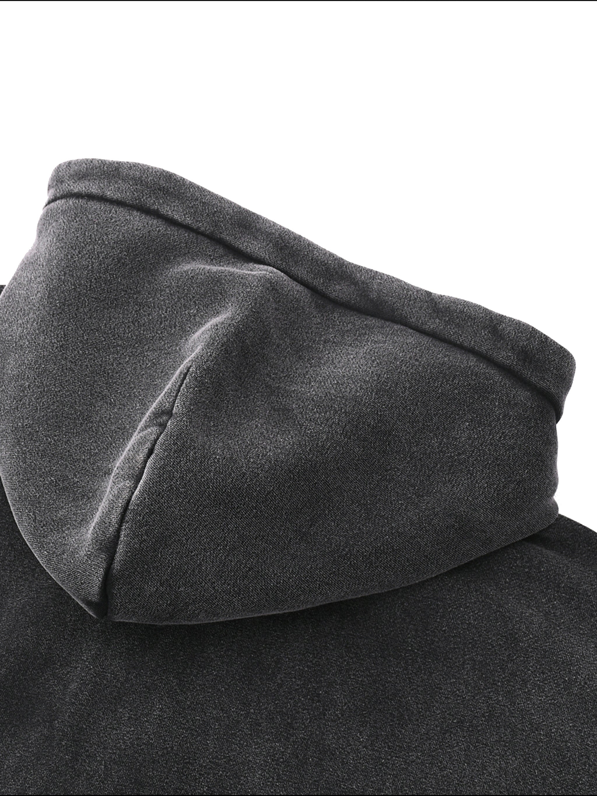 Zip-Through Boxy Fleece Hoodie - Premium Streetwear