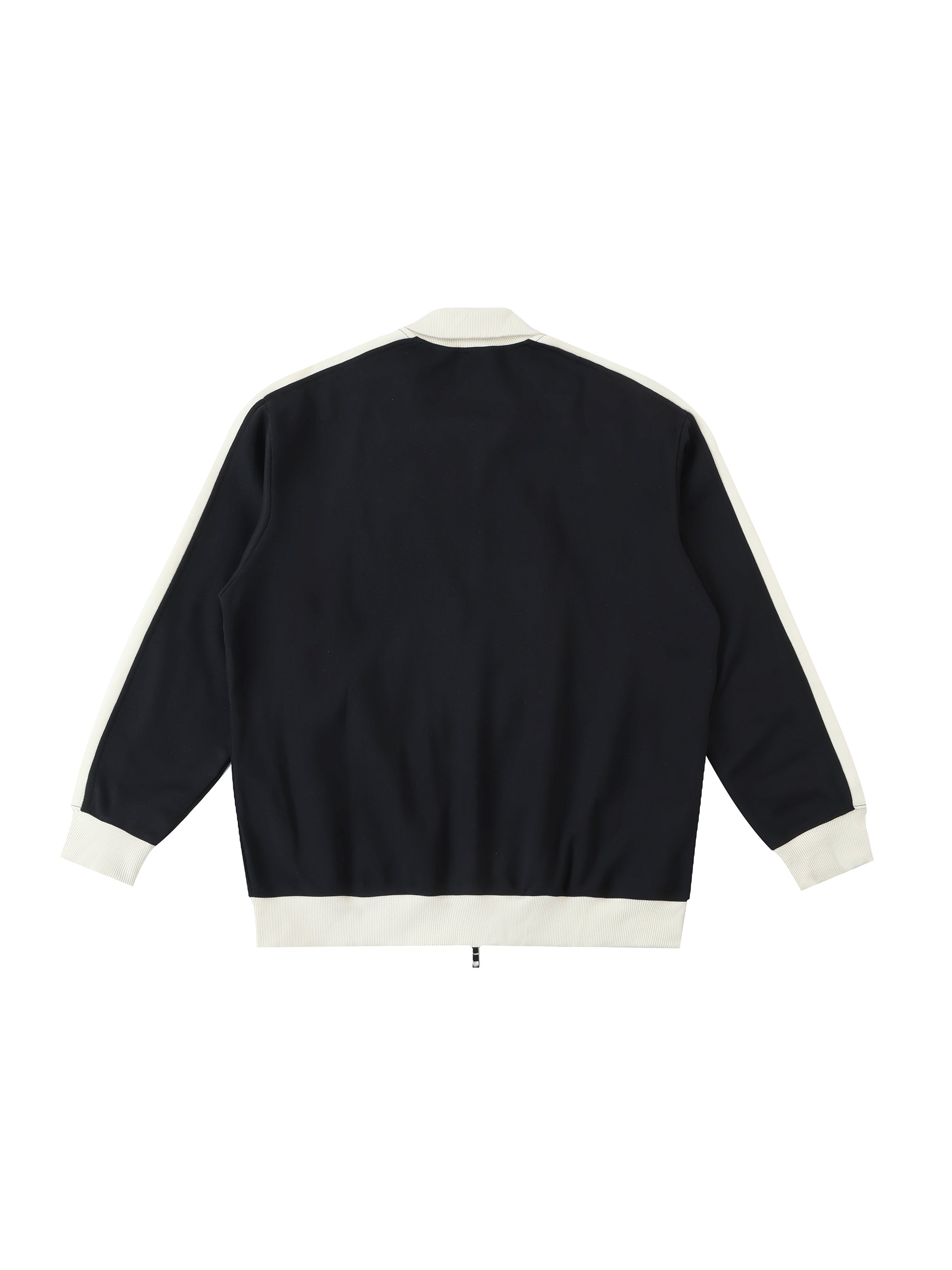Contrast Trim Stand Collar Jacket - Premium Streetwear