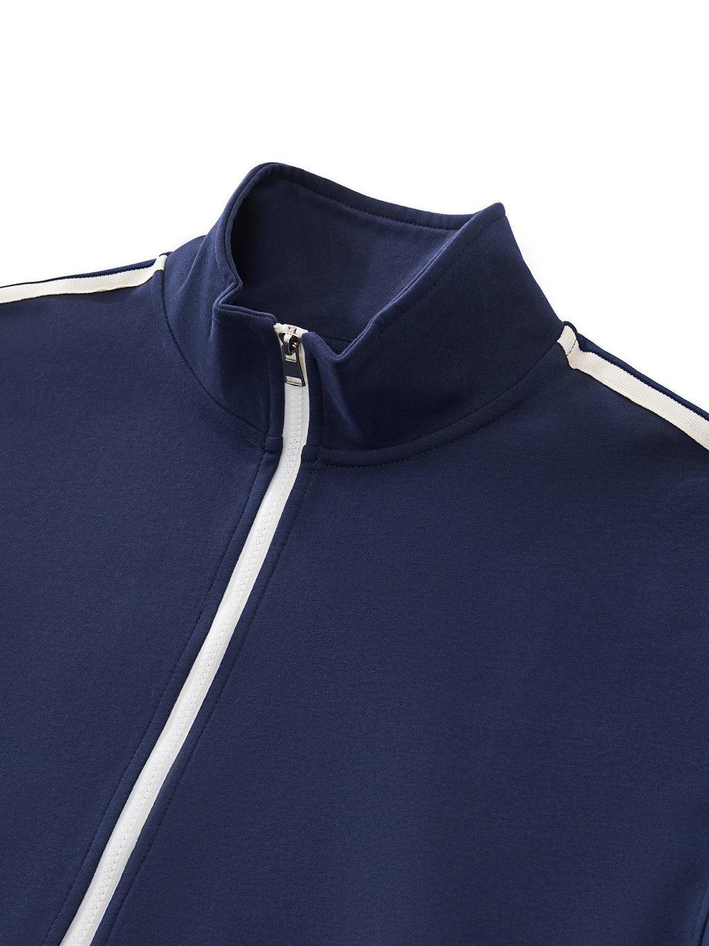 Contrast Side-Stripe Stand Collar Jacket - Premium Streetwear | DEMI DRIP